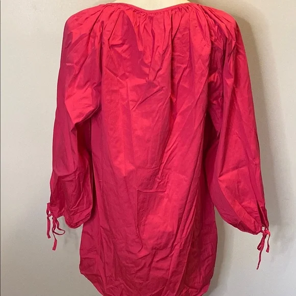 J. Crew Pink Notched Collar Button Down Shirt - Picture 5 of 7